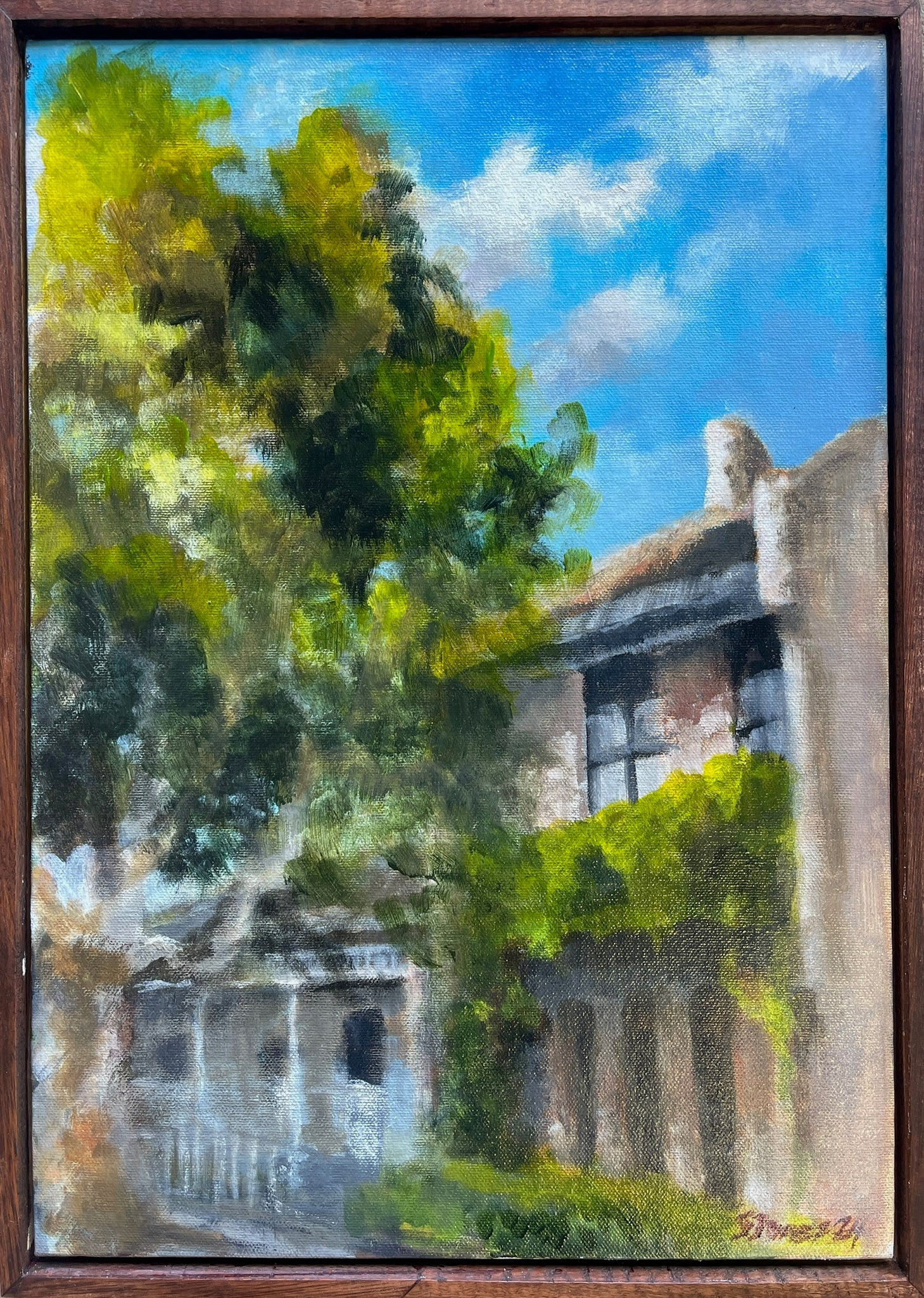 A window from three weeds