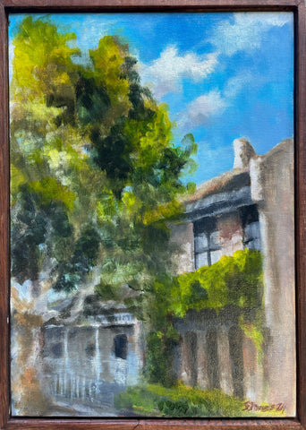 A window from three weeds